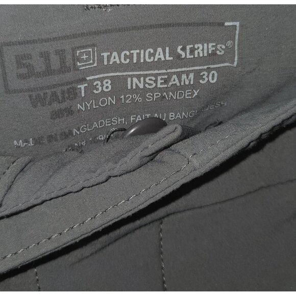 5.11 Tactical Series Men's Nylon Pants Size 38x30 Gray Outdoors Workwear - Picture 5 of 5